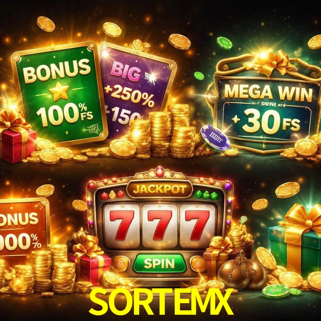 Tipos de bonos SORTEMX incluyendo recompensas de bienvenida y promociones continuas